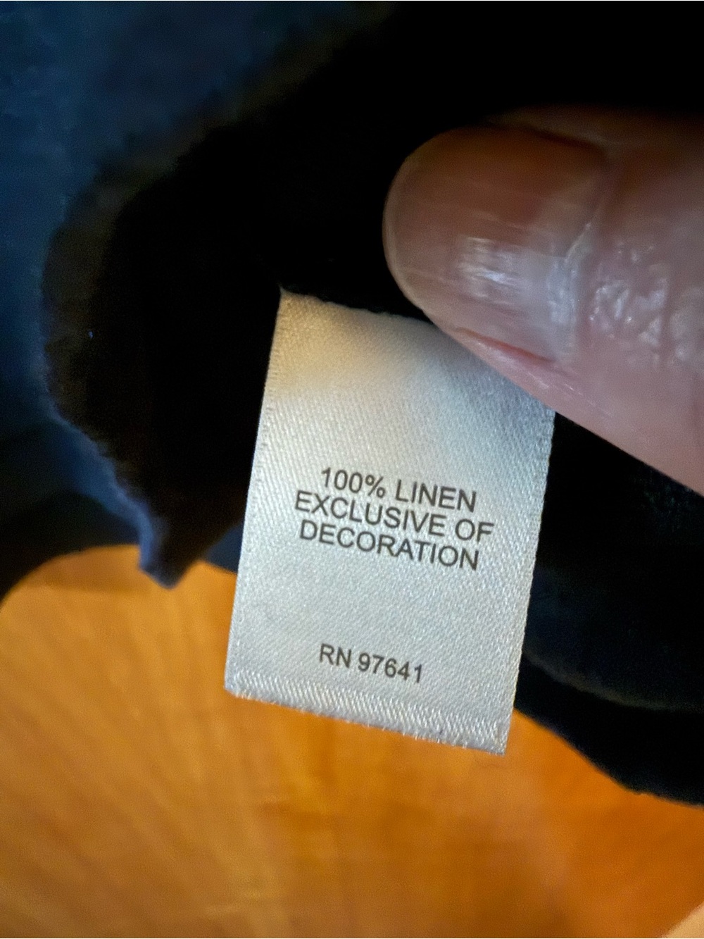 J. Jill Love Linen Navy Blue Crew Neck Top Shirt Decorative Trim NWT Size XL - Picture 8 of 9